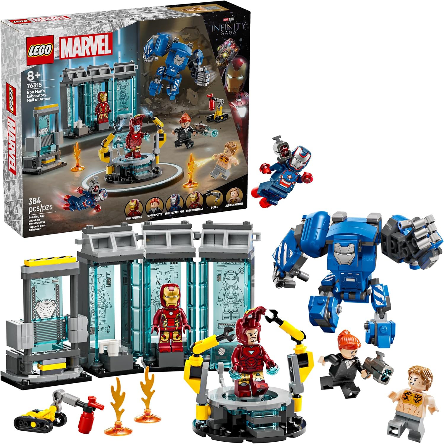 LEGO Marvel Laboratório do Homem de Ferro: Salão de Armaduras