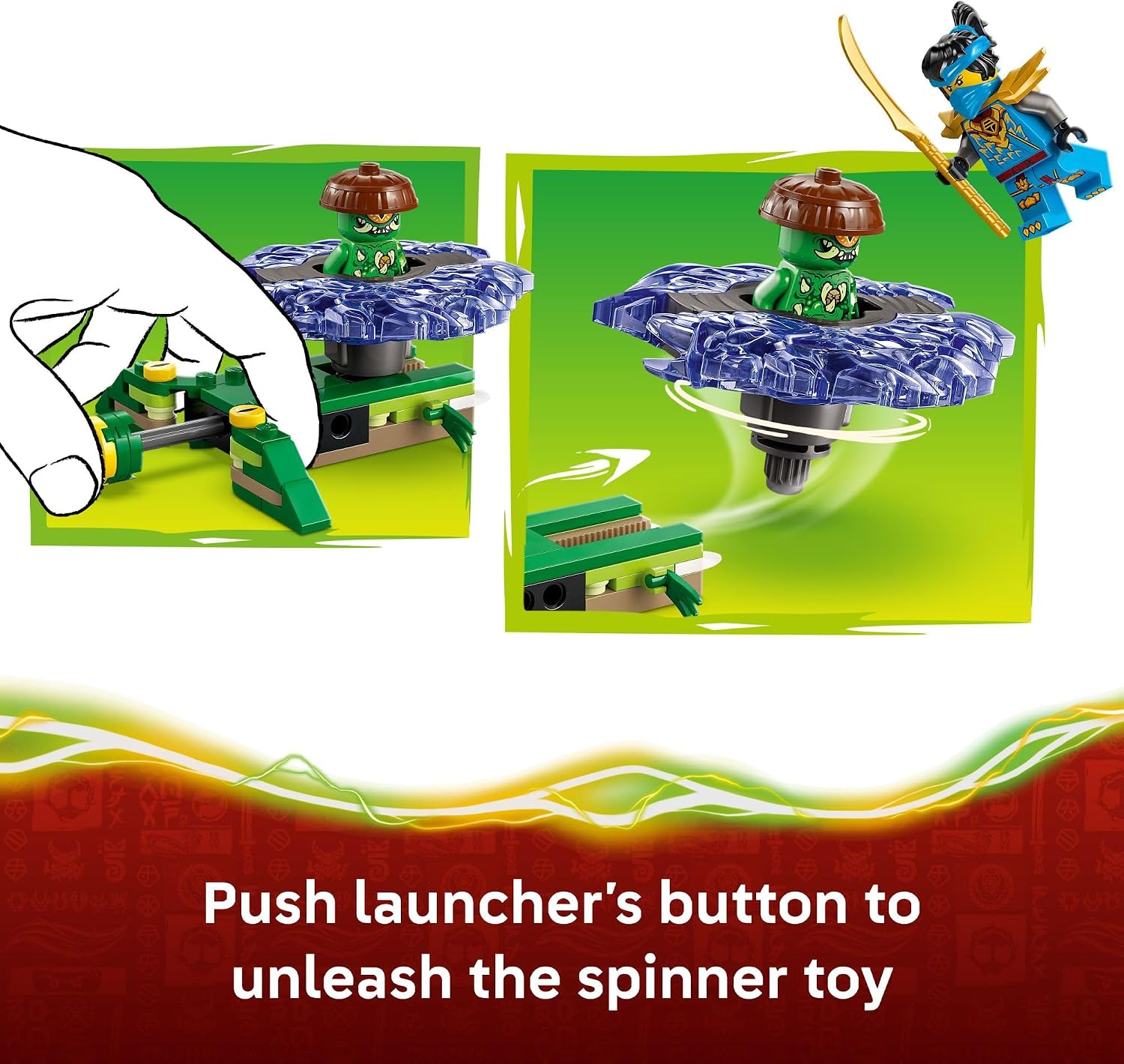 LEGO NINJAGO Nya vs. Girador de Monstro Mutante; Brinquedo 71849 — foto 3