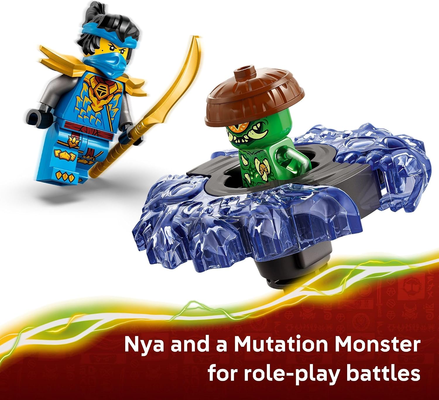 LEGO NINJAGO Nya vs. Girador de Monstro Mutante; Brinquedo 71849 — foto 5