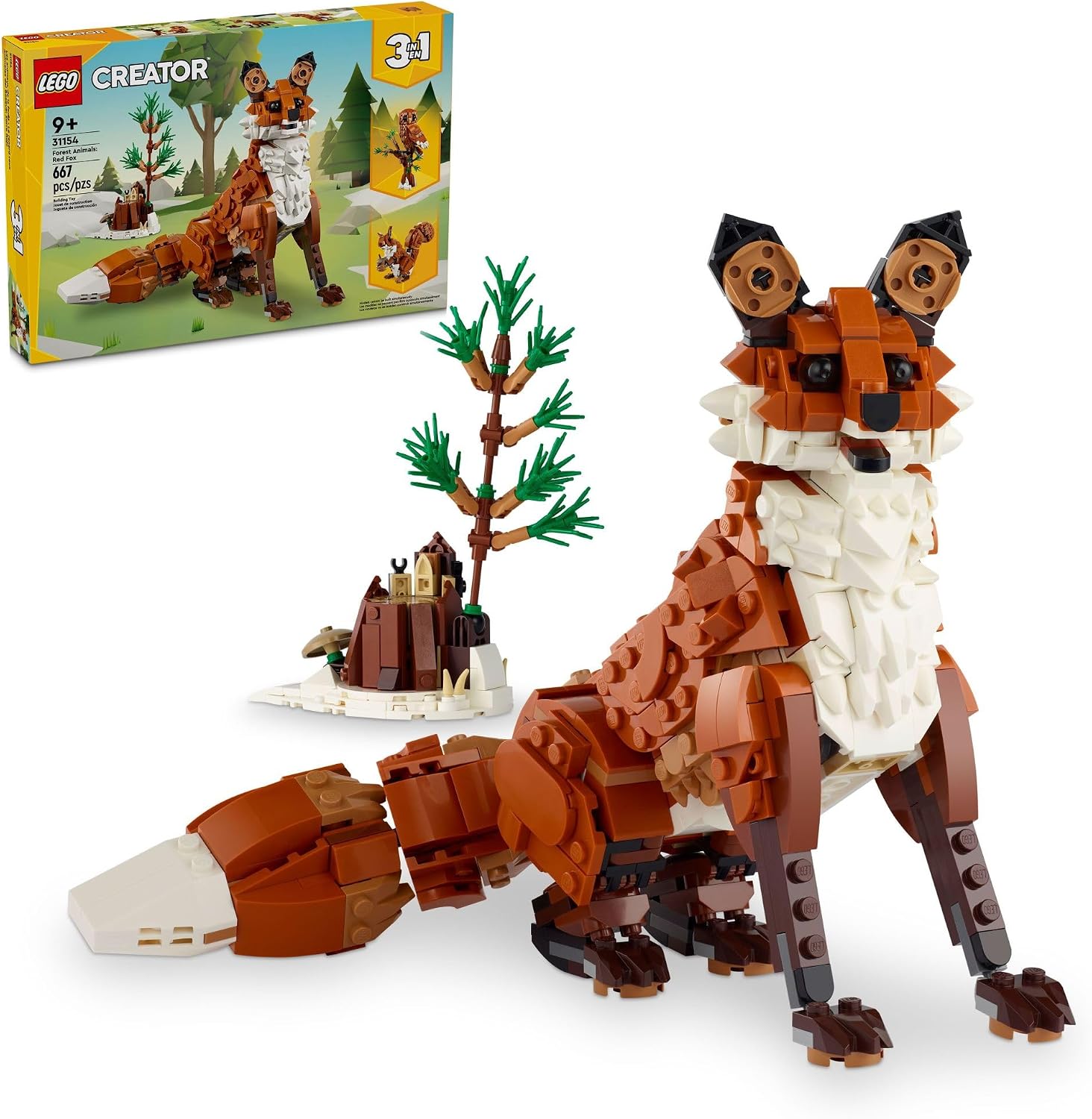 LEGO Set LEGO Creator 31154 Animais da Floresta: Raposa Vermelha 667 peças