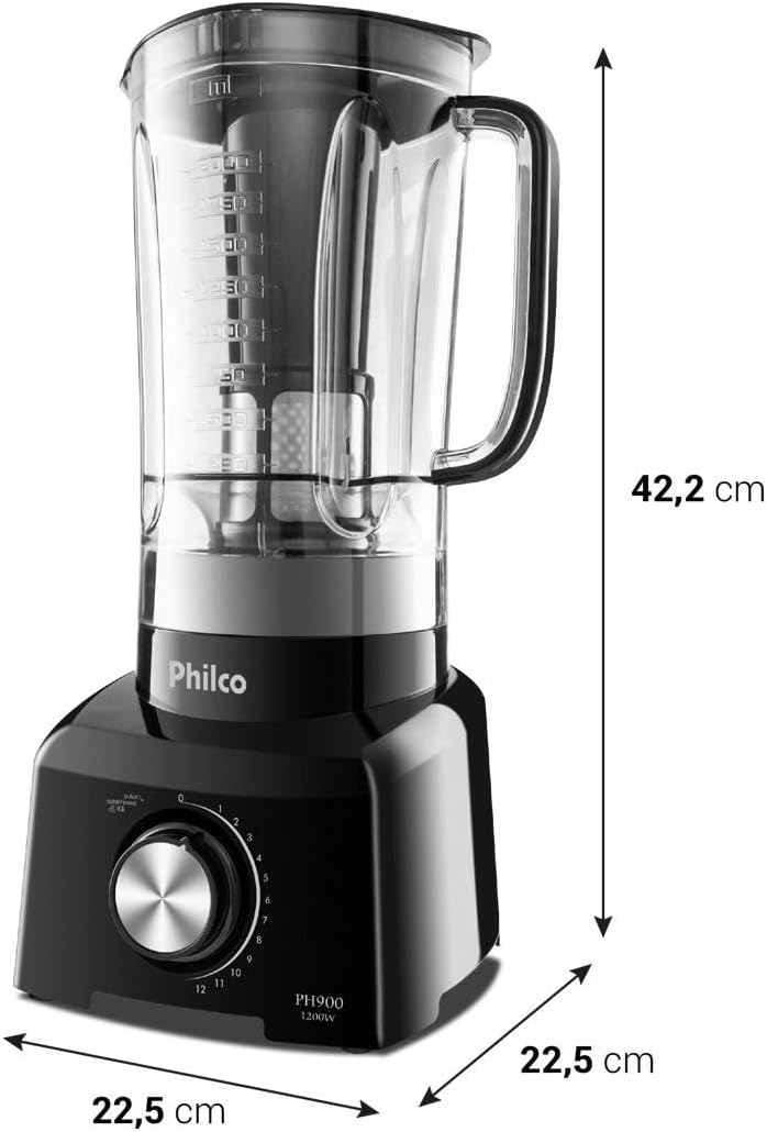 Liquidificador, Ph900, 3L, Preto, 110V, Philco — foto 5