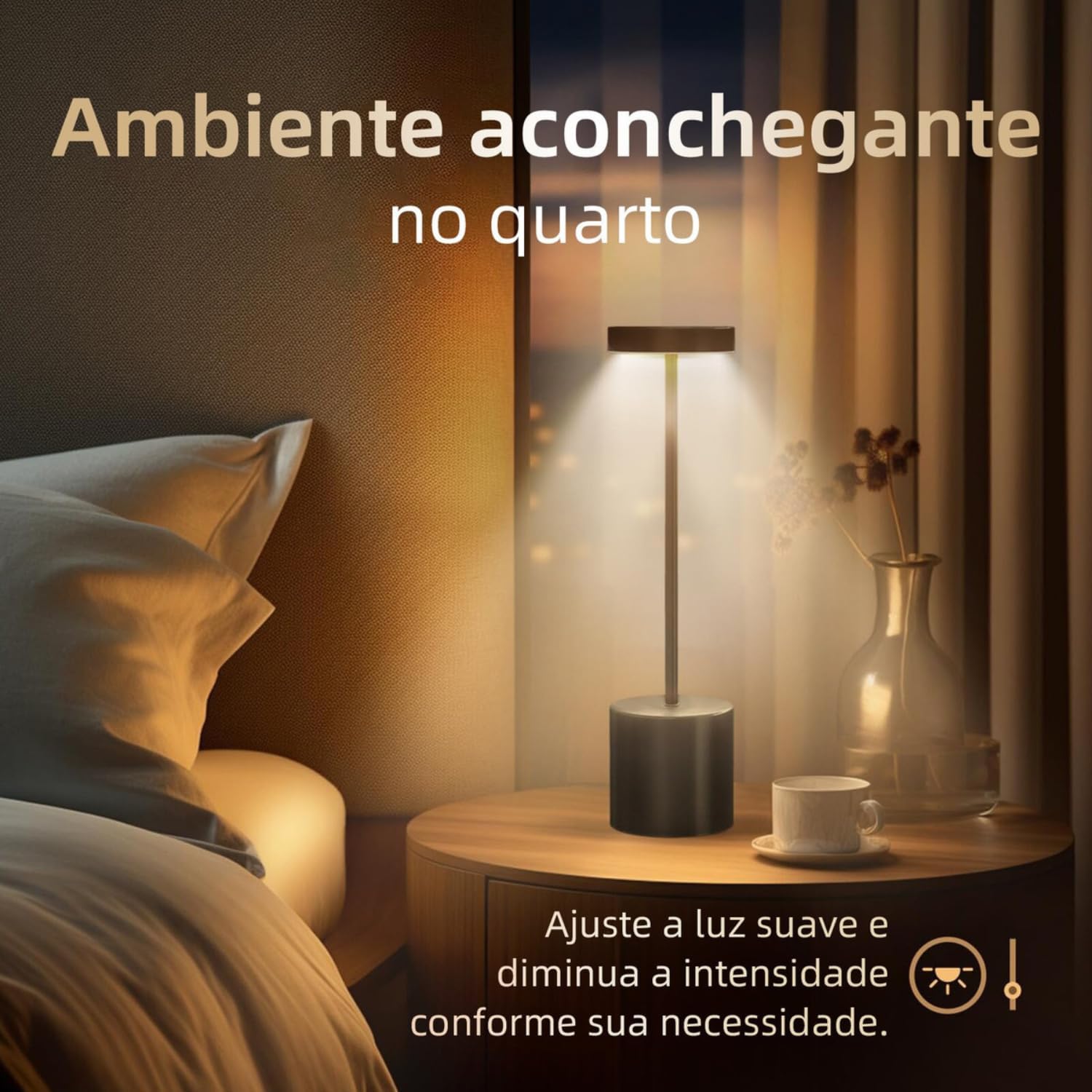 Luminária de Mesa Touch com 3 Modos de Luz Ajustáveis — foto 2