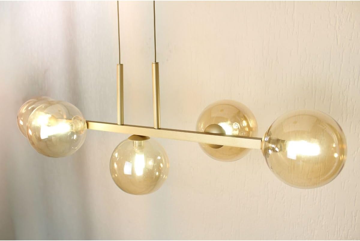 Luminária Pendente Duplo Globo 75cm — foto 4