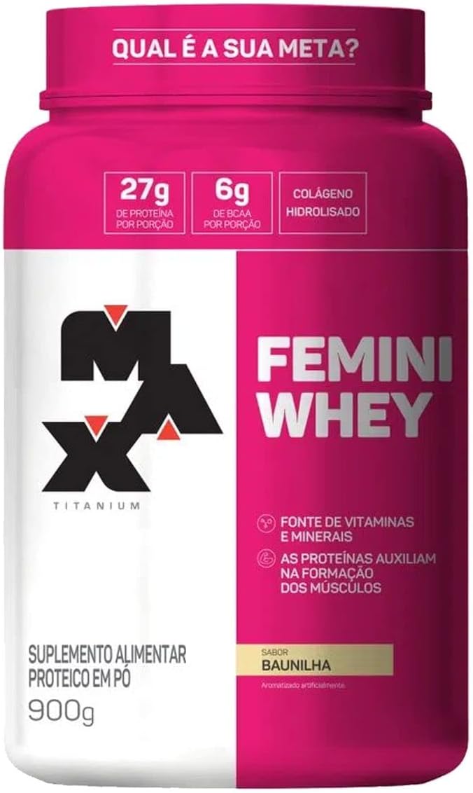Max Titanium Femini Whey Baunilha 900G