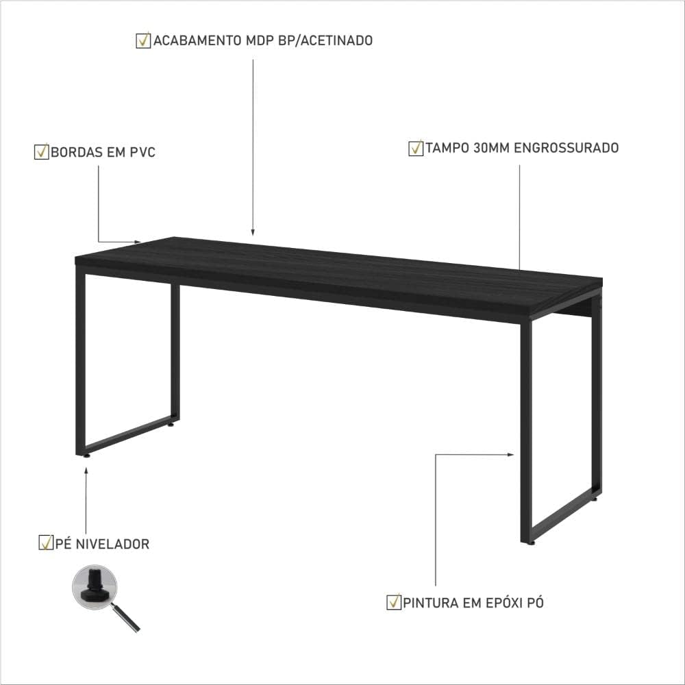 Mesa Dynamica Diretor 180X60X75cm — foto 4