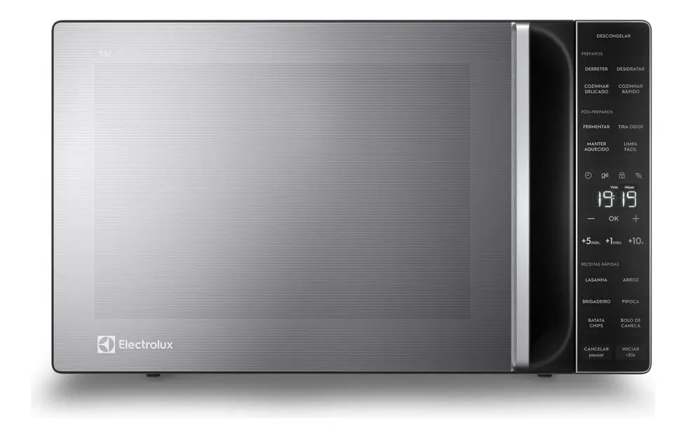 Micro-ondas Electrolux 36L cor Inox Efficient com Descongelamento - Bivolt 110V/220V