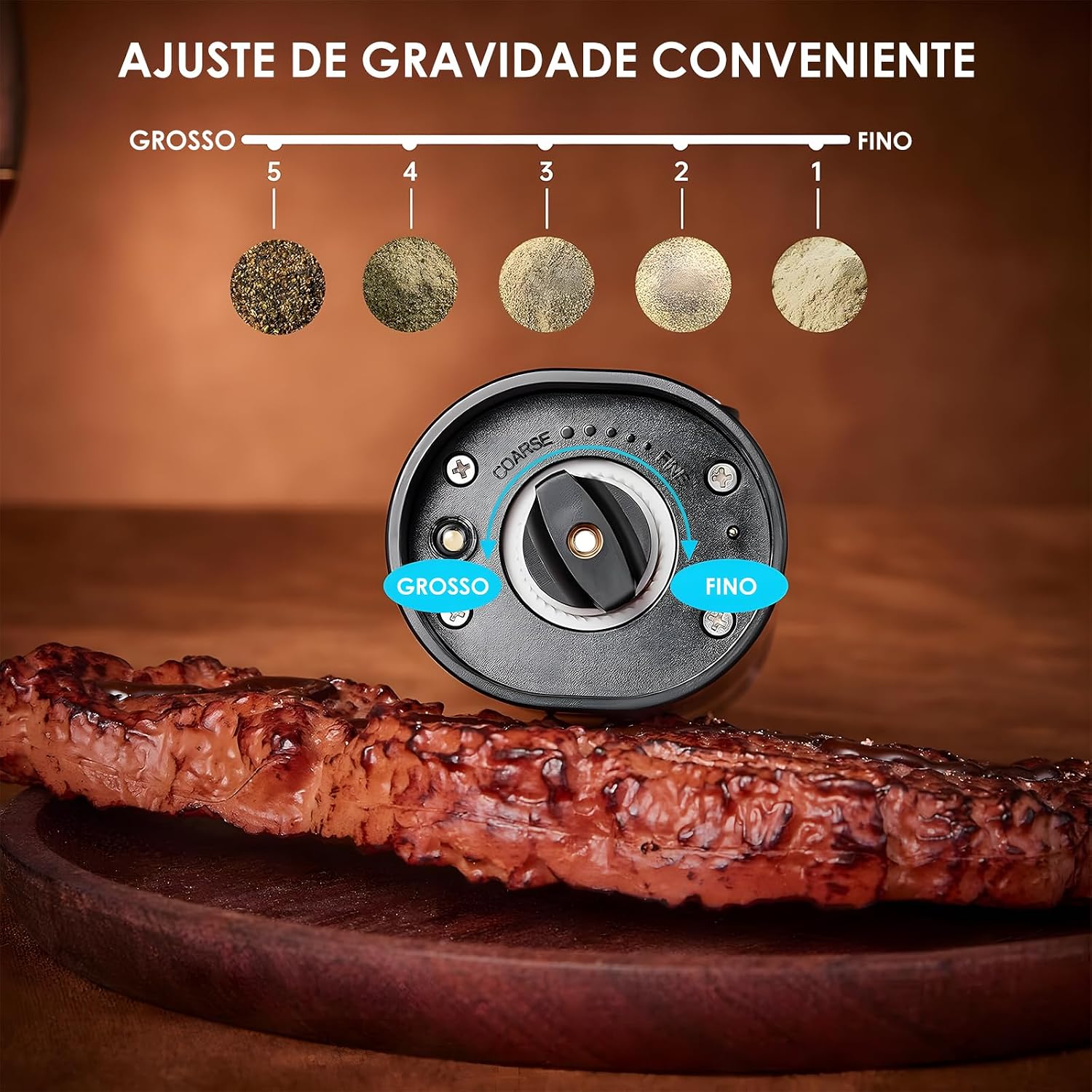 Moedor de Pimenta em Aço Inox 304 e ABS — foto 6