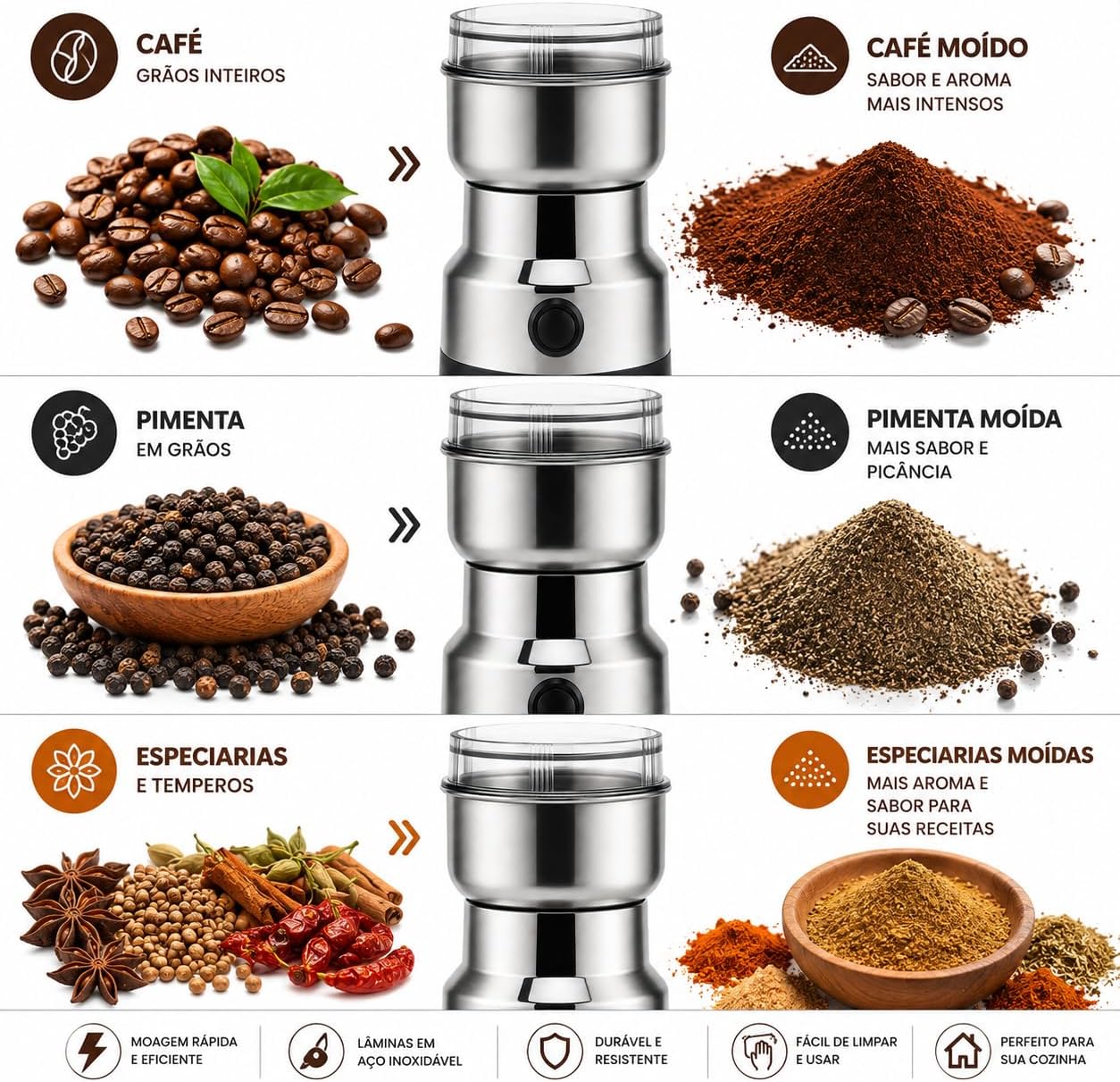 Moedor Manual de Café e Especiarias — foto 4