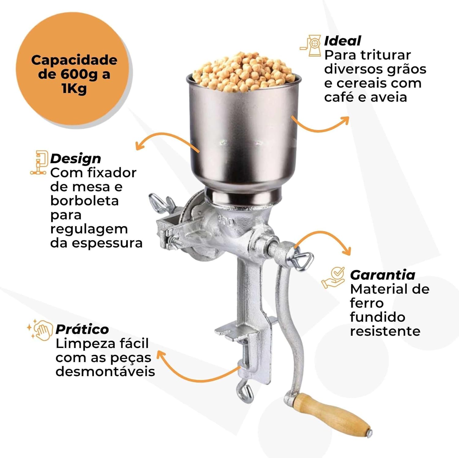 MOEDOR MOINHO E TRITURADOR DE CEREAIS E GRAOS — foto 2