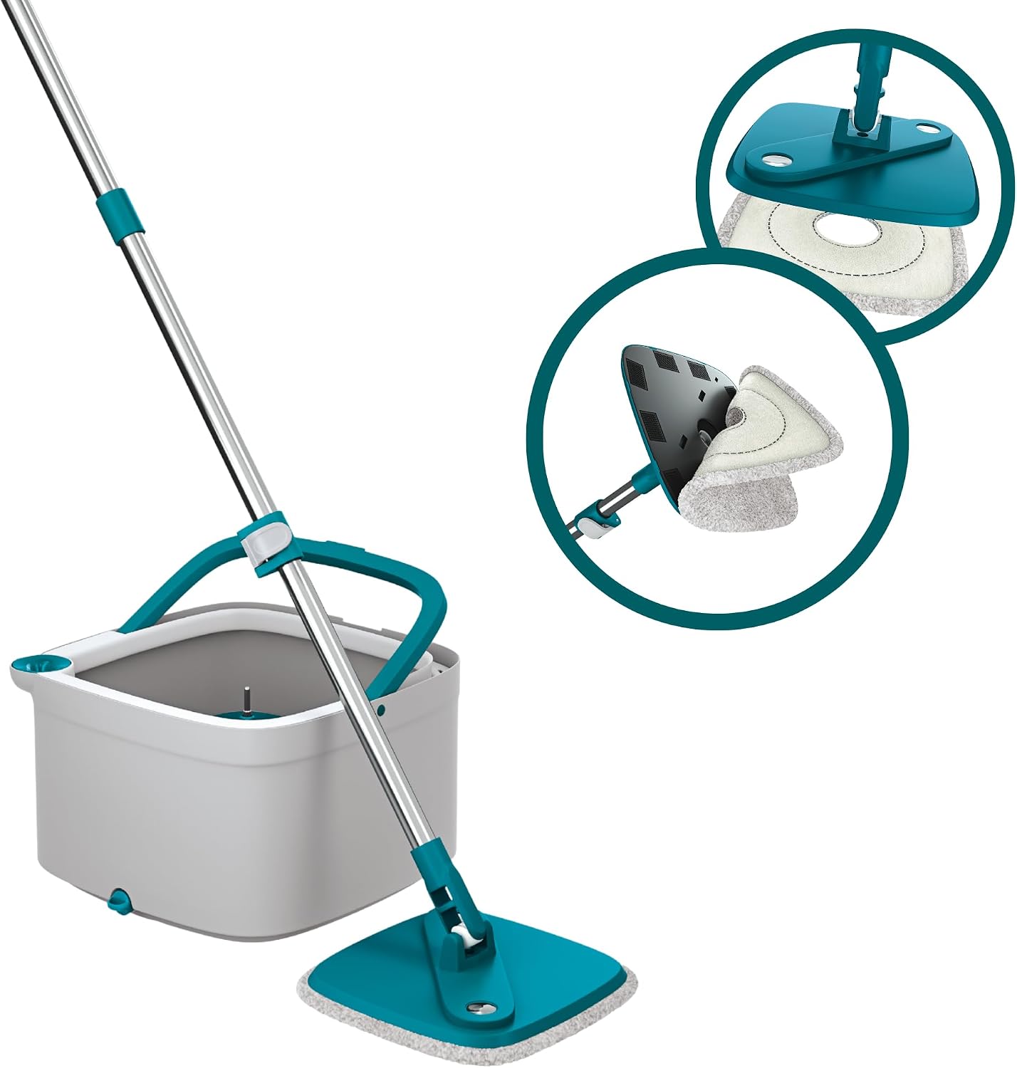 Mop Giratório Água Limpa com Alças Flexíveis