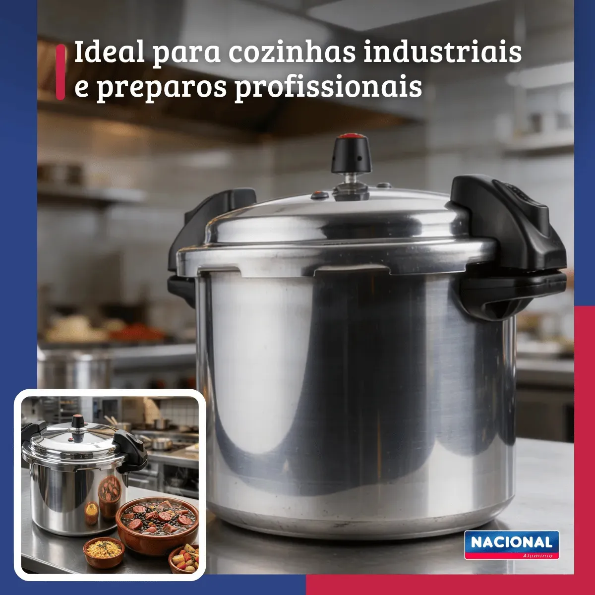 Panela De Pressão Fechamento Externo Profissional 20L Nacional — foto 3