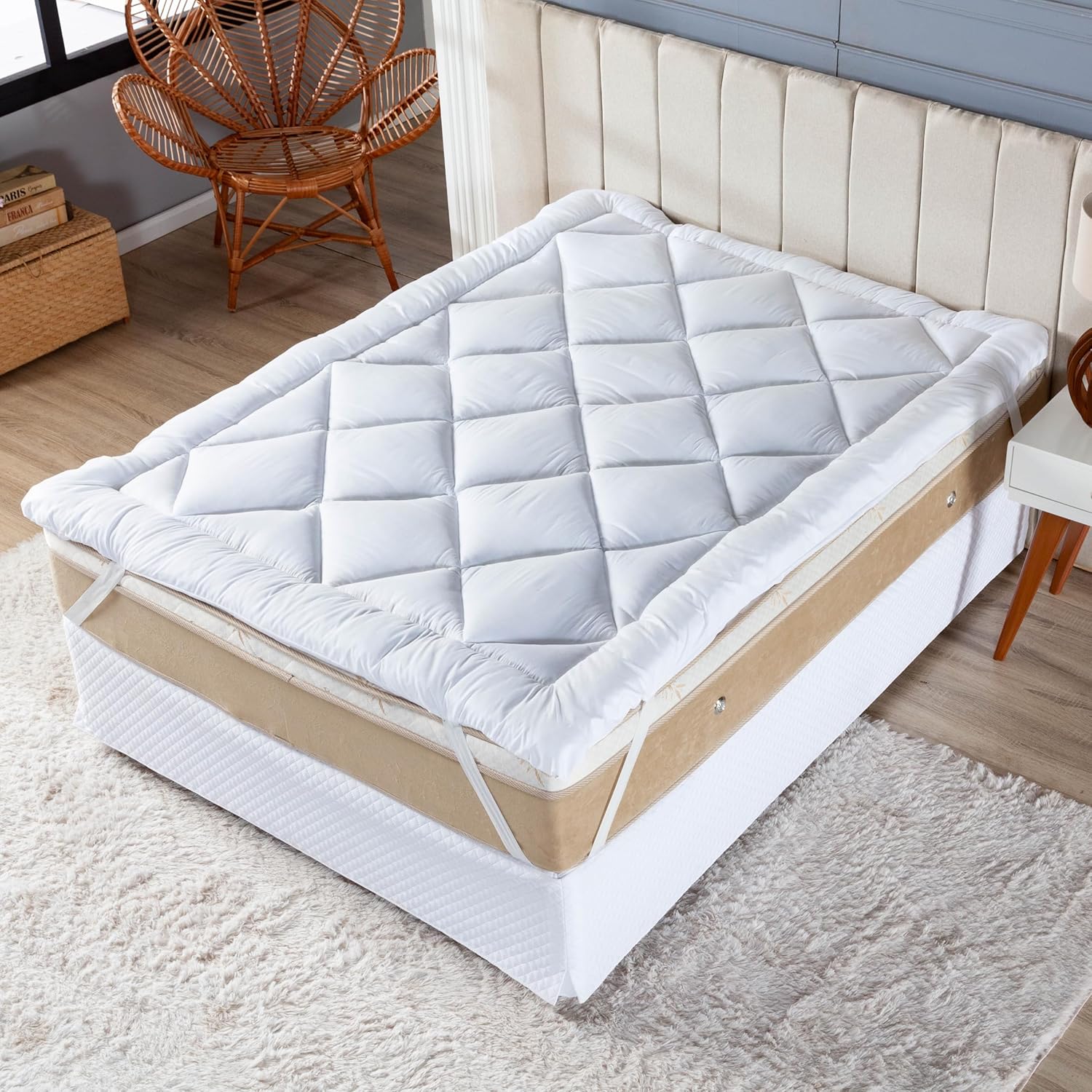 Pillow Top 400 fios toque de plumas — foto 4
