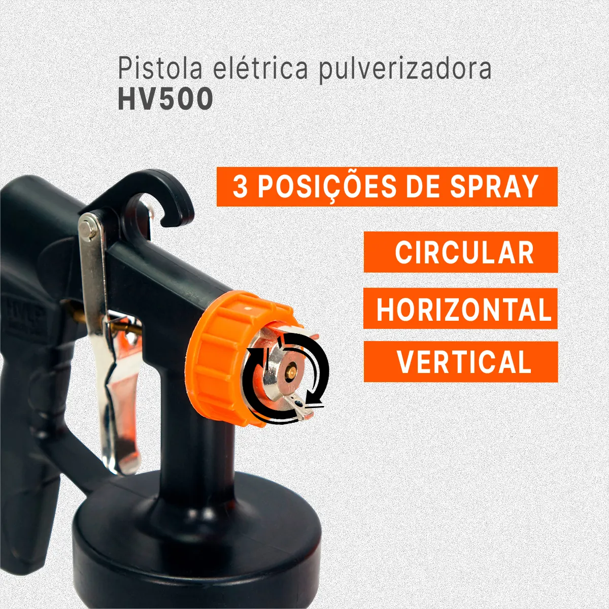 Pistola Pintura Paredes C/ Sistema Hvlp Motor De 450w Intech — foto 3