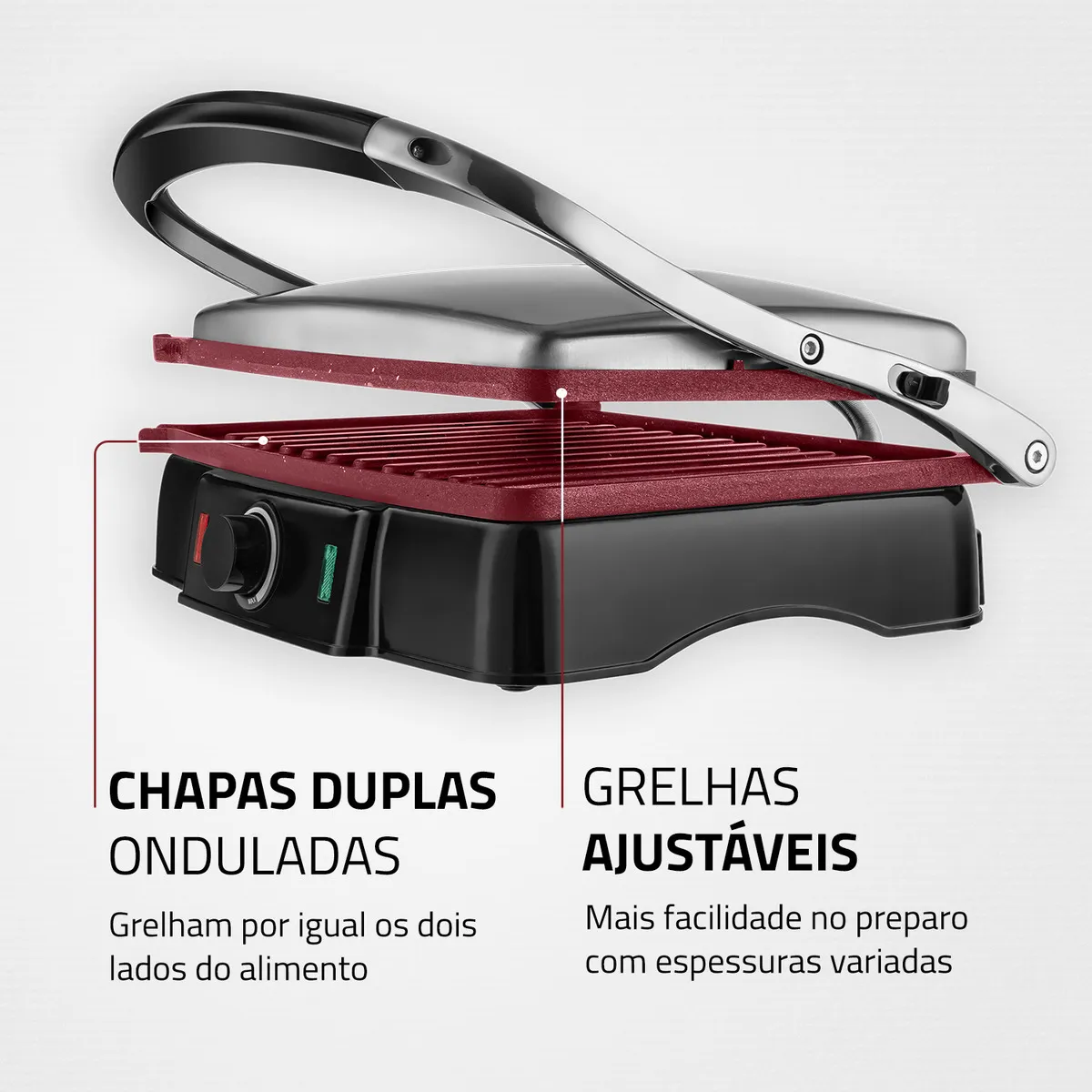 Press Grill 180° Mondial 2000W - PG-02 — foto 4