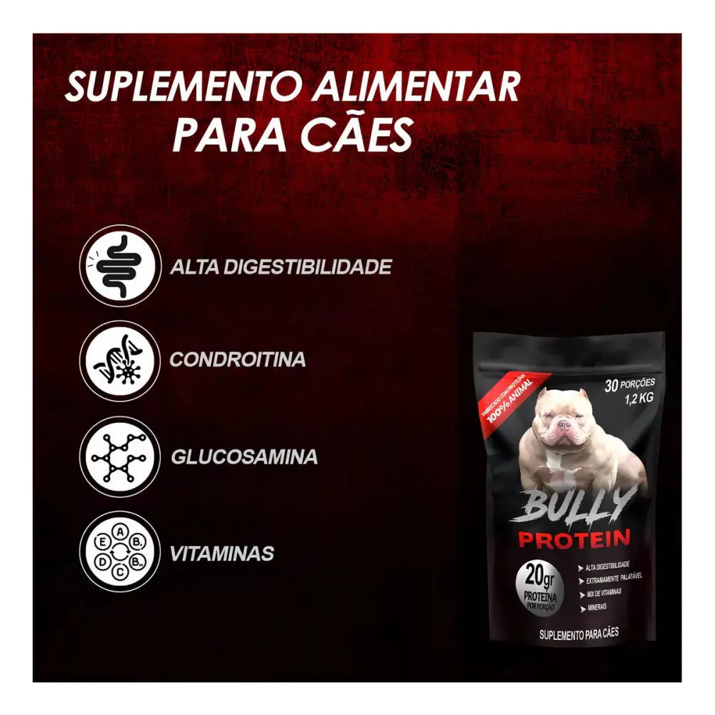 Ração Bully Lac 15kg + Suplemento Bully Protein 1,2kg |saude — foto 2