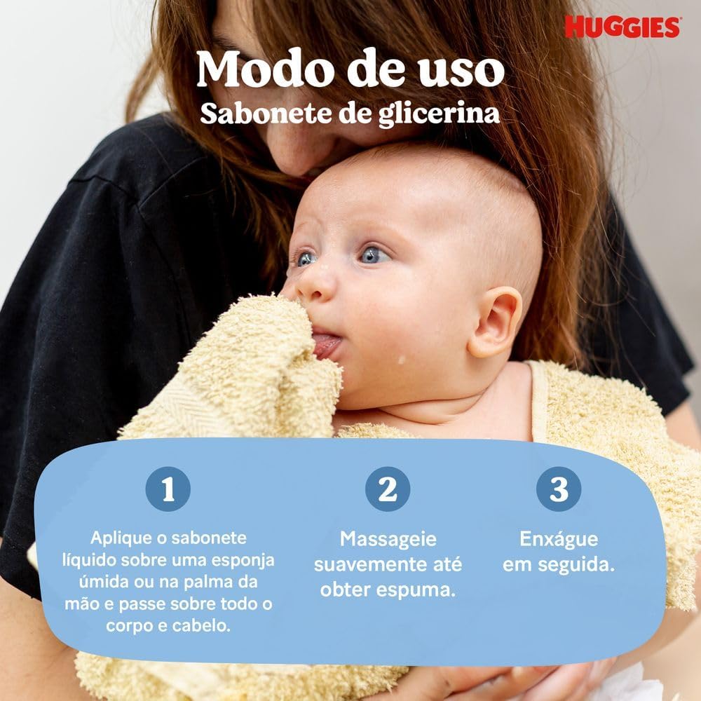 Sabonete Líquido de Glicerina Huggies Extra Suave 600 ml — foto 5