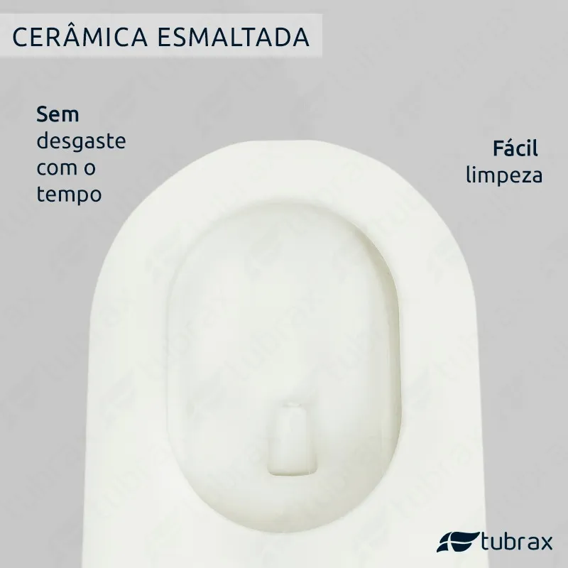 Sanitário Vaso Convencional Redondo Tubrax Cor Branco — foto 4