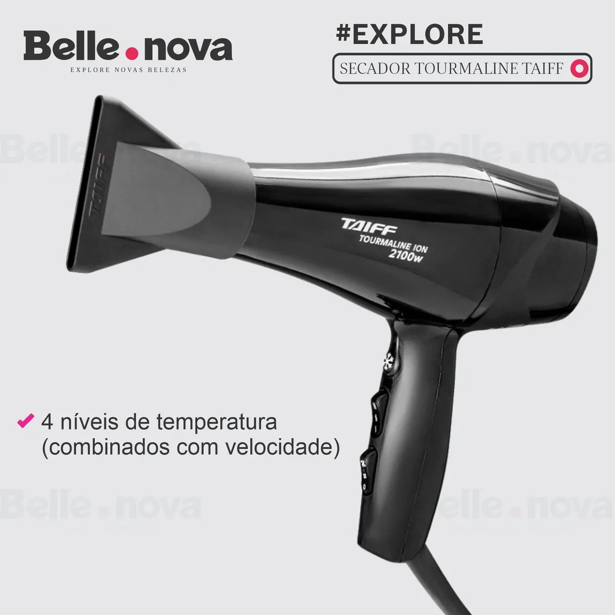Secador De Cabelo Taiff New Tourmaline Profissional 2100w — foto 4