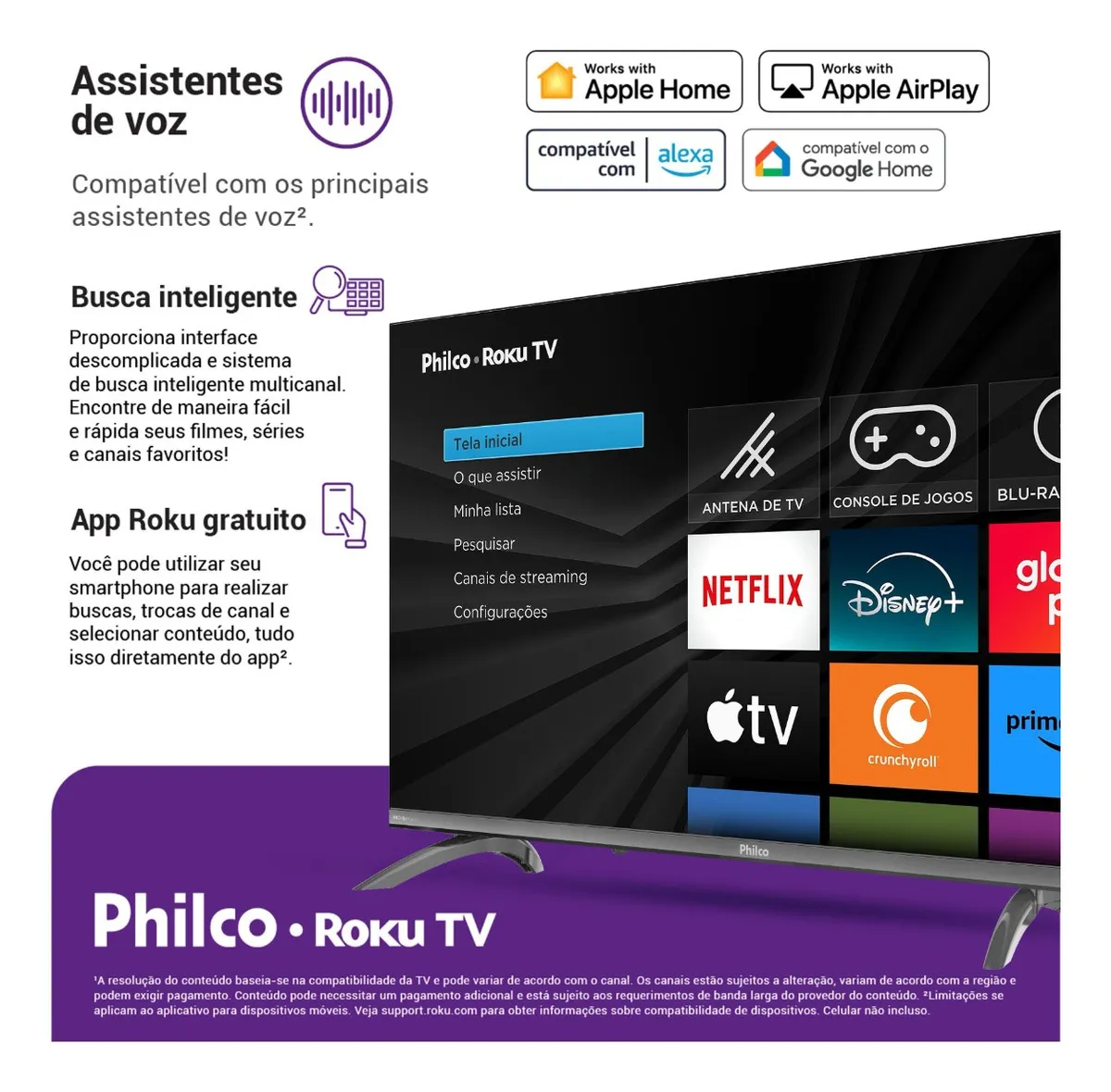 Smart Tv 32 Philco Roku Tv Dolby Áudio Hdr10 P32crb — foto 3