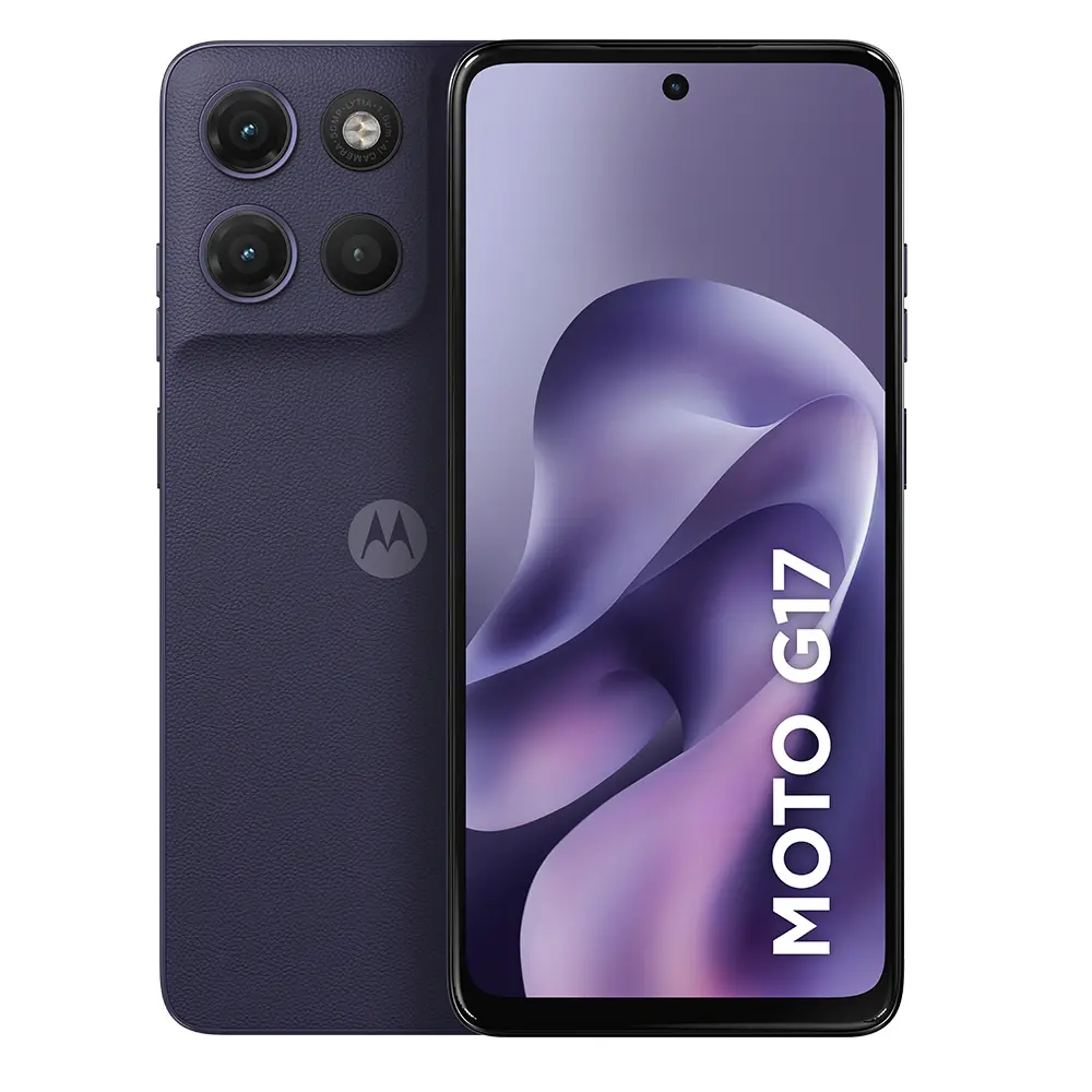 Smartphone Motorola Moto G17 4g - 128gb 12gb (4gb Ram + 8gb Ram Boost) Camera 50mp Sony Lytia 600, Tela Fhd+ 60hz, Bateria 5200 Mah - Roxo