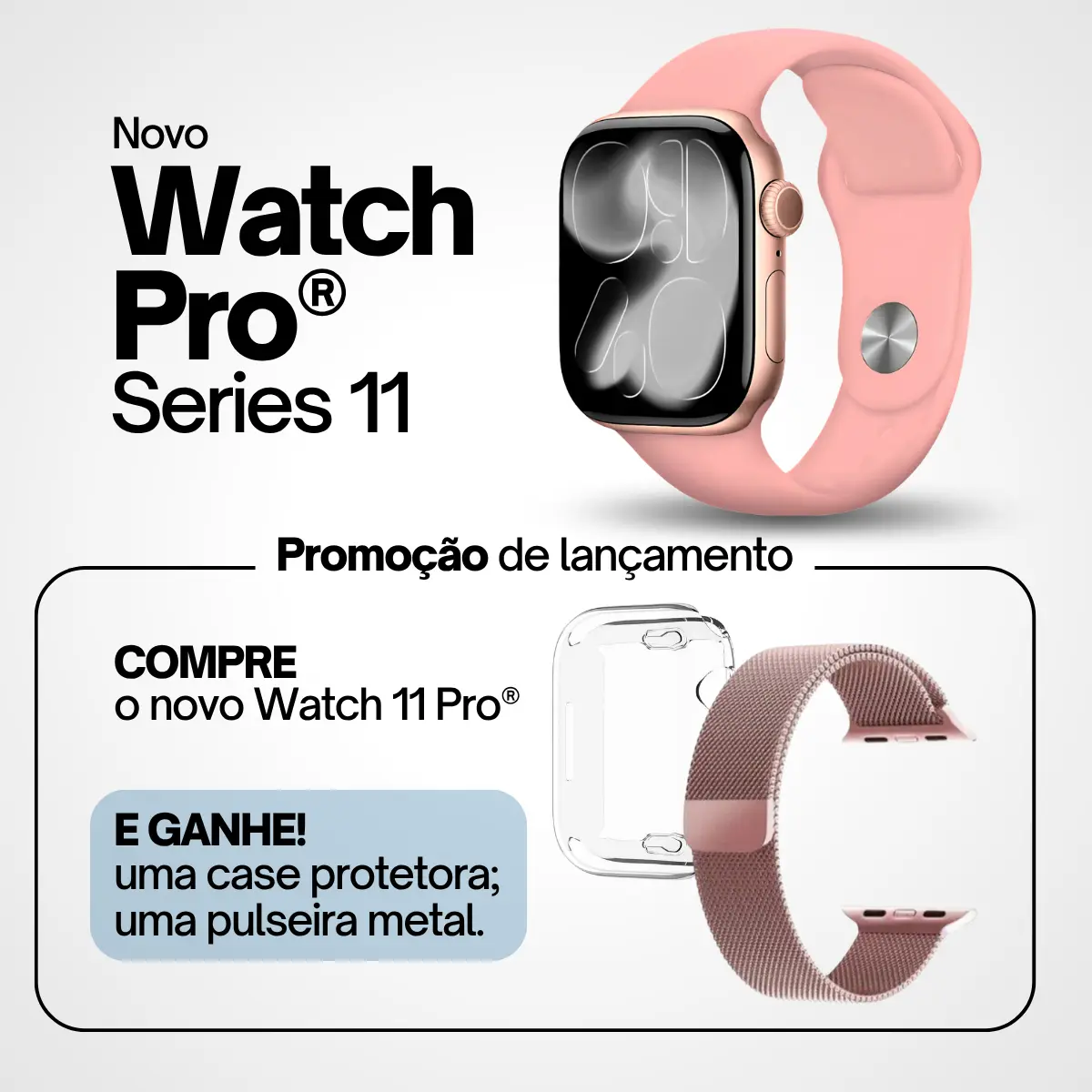 Smartwatch Feminino Watch 11 Pro C/ Mensagens Ligação - 2026 — foto 2