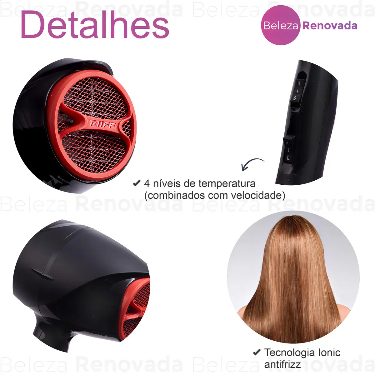 Taiff Secador Cabelo New Black Ion Profissional 2000w — foto 2