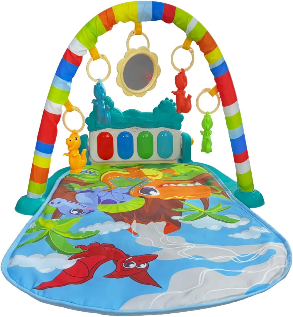 Tapete de Atividades Para Bebê Piano Funny Dino Maxi Baby — foto 3