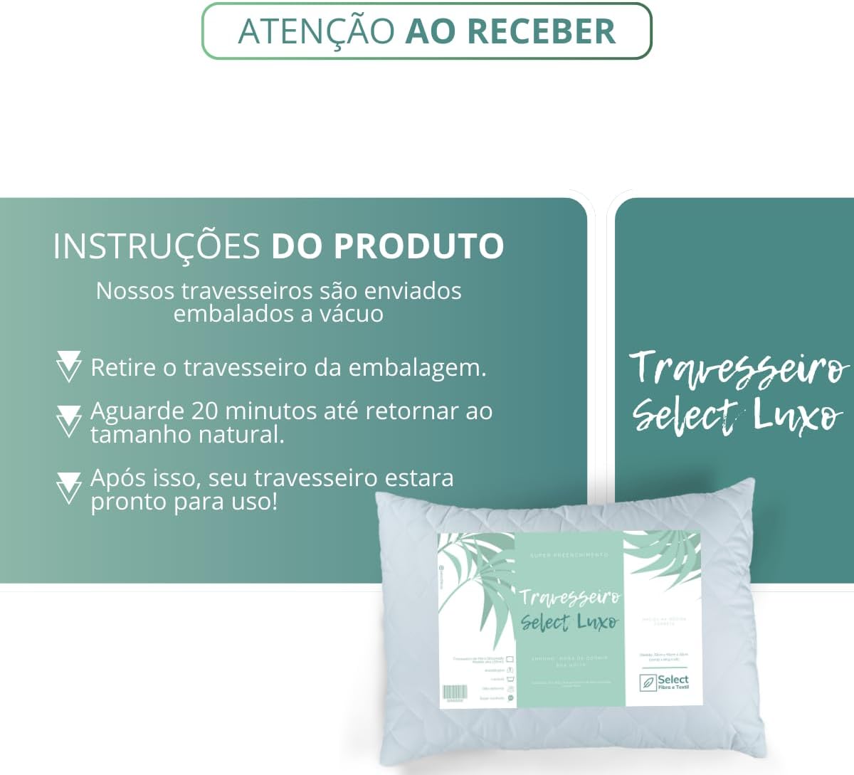 Travesseiro de Fibra de Silicone Antialérgico com Altura Ajustável — foto 5