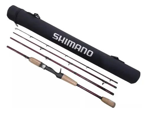 Vara Shimano Carretilha Convergence 4p 6'6 20lb Capa Viagem — foto 2