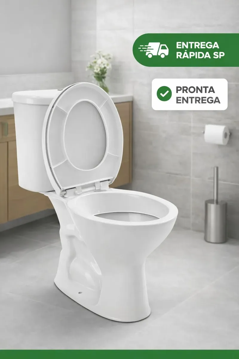Vaso Sanitário + Caixa Acoplada Hervy Louças — foto 2
