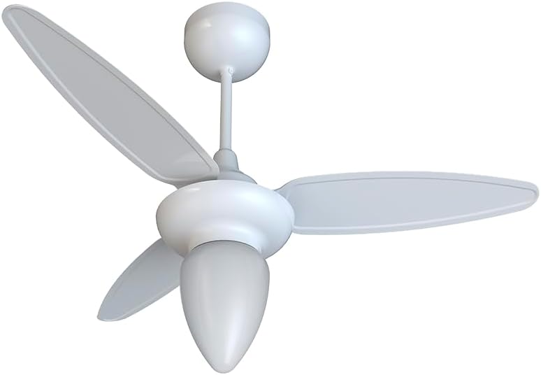 Ventilador de Teto com Lustre para 1 Lâmpada