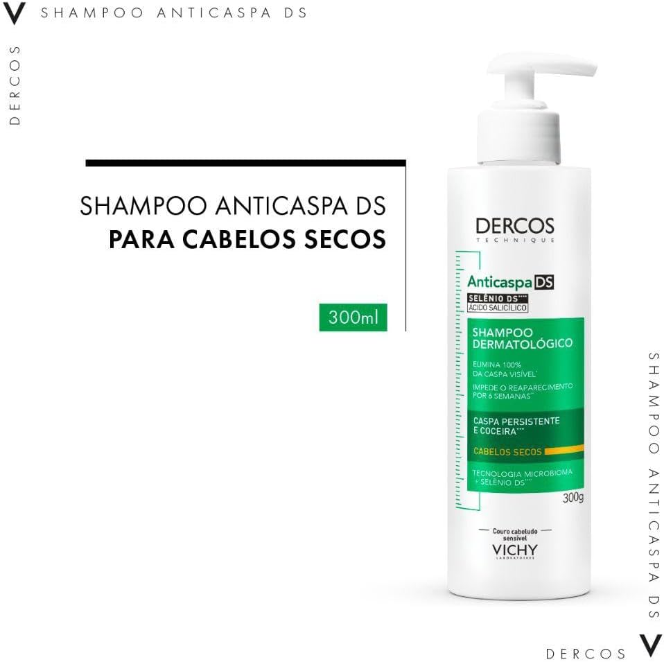 Vichy, Dercos Shampoo Anticaspa Intensivo para Cabelos Secos — foto 3