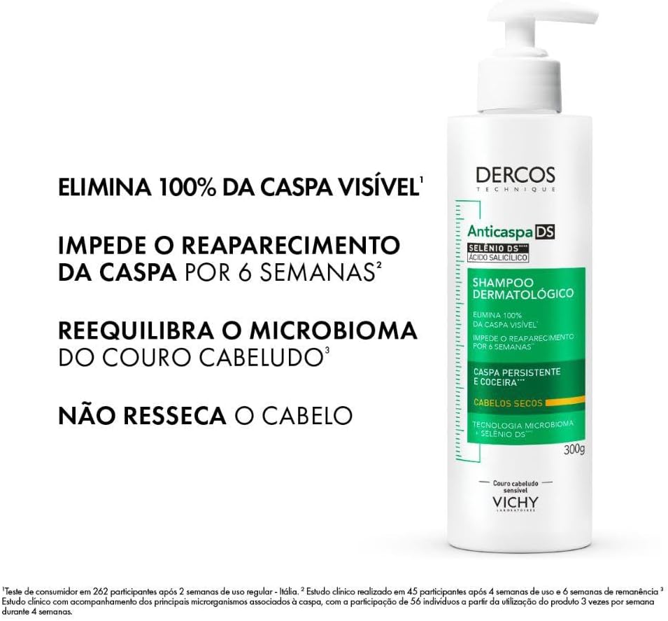 Vichy, Dercos Shampoo Anticaspa Intensivo para Cabelos Secos — foto 4
