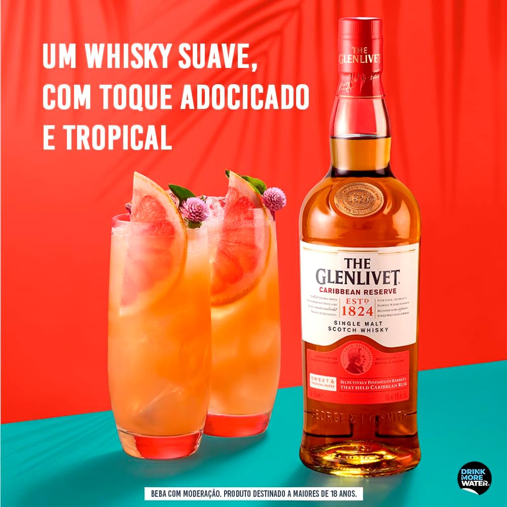 Whisky Glenlivet Caribbean Reserve, 750ml — foto 5