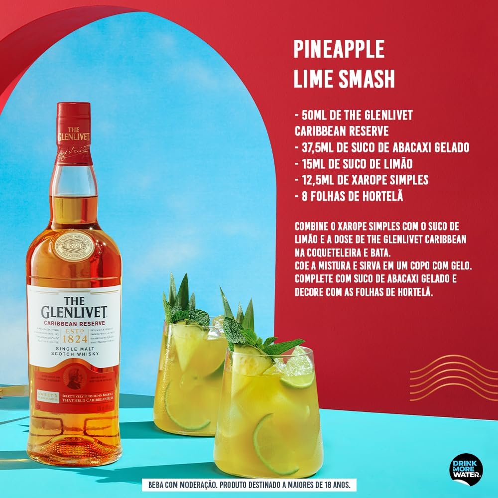 Whisky Glenlivet Caribbean Reserve, 750ml — foto 6