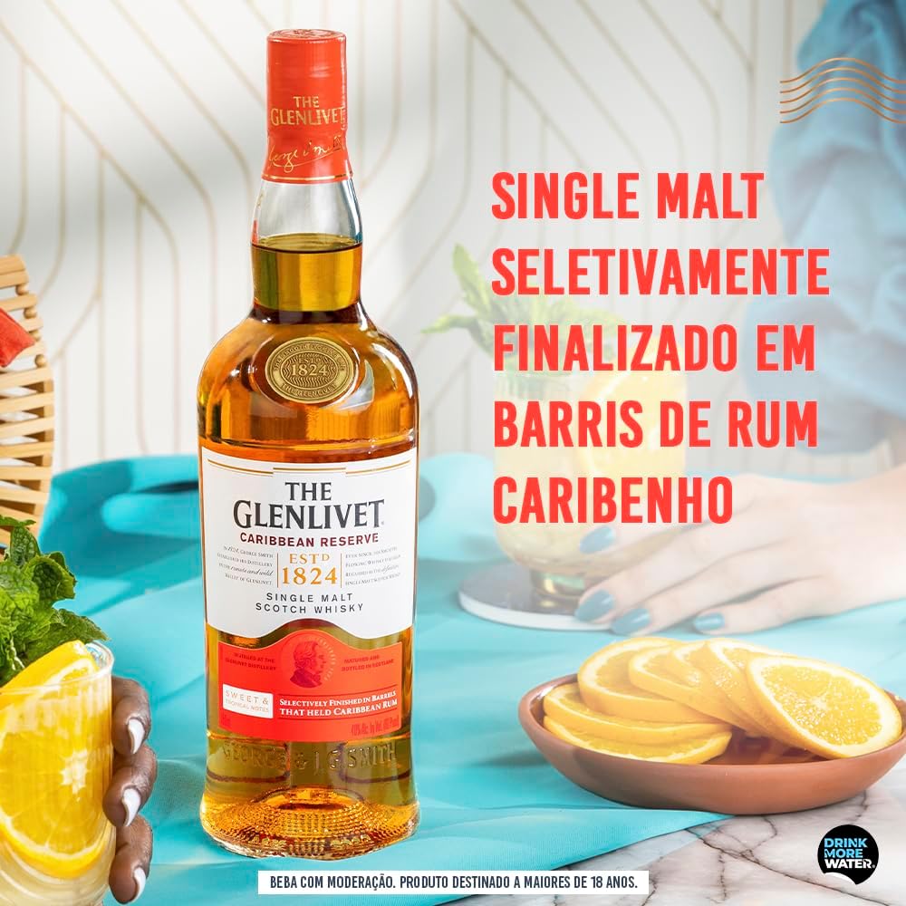 Whisky Glenlivet Caribbean Reserve, 750ml — foto 4